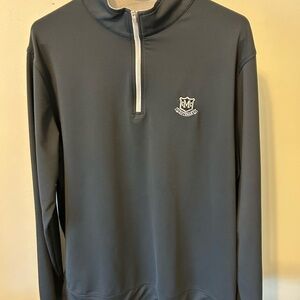 Peter Millar Black Quarter Zip Pullover